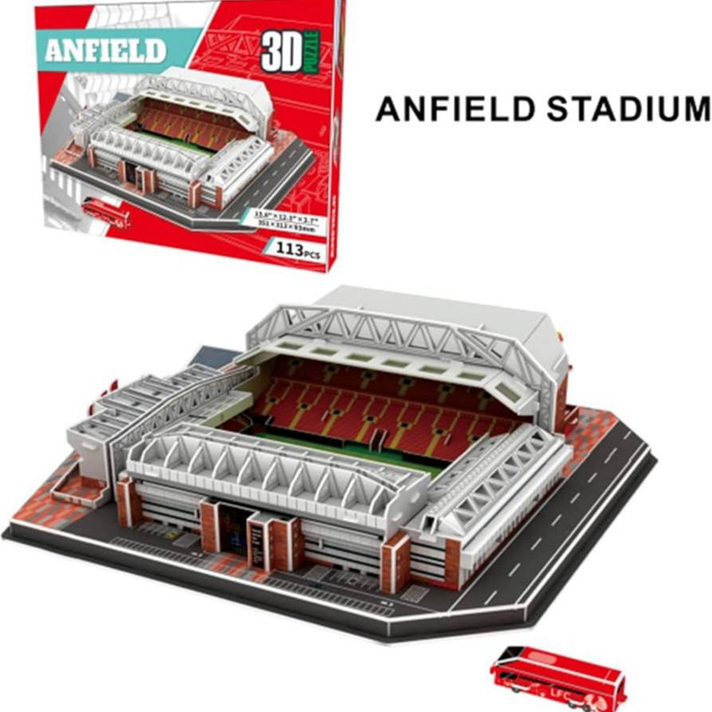 ساختنی 113 تکه مدل استادیوم طرح Anfield