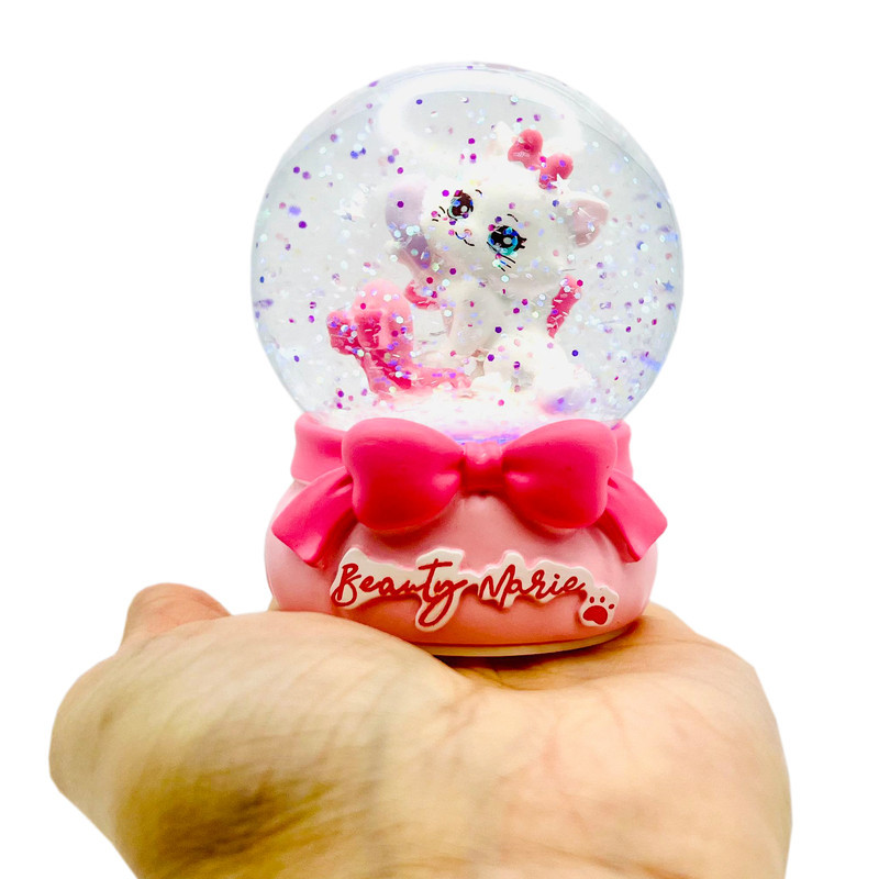 گوی چراغ‌دار مدل BEAUTY MARIE طرح گربه اشرافی کد E7134