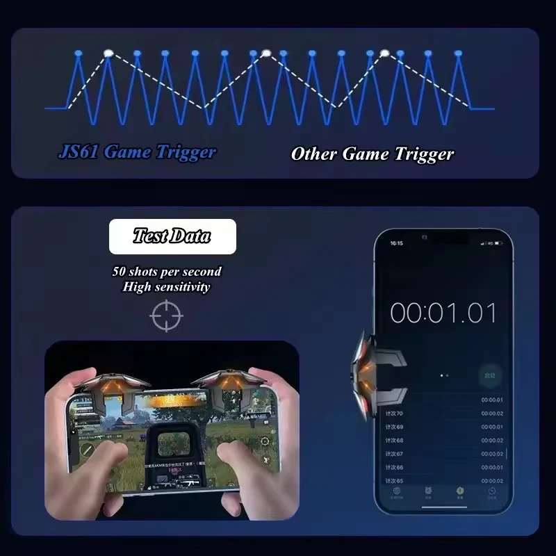 دسته بازی PUBG مدل JS61 لیزری