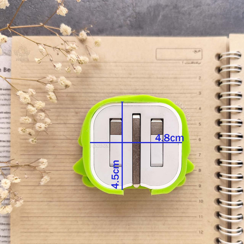 محافظ کابل طرح هیولا مدل Mike Wazowski به همراه محافظ شارژر دیواری مجموعه 4 عددی
