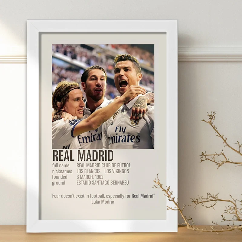 تابلو خندالو طرح رئال مادرید (Real Madrid) کد F13470