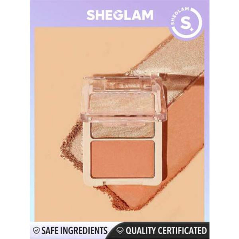 پالت هایلایتر و رژگونه شیگلم مدل Glam Hybrid شماره 101
