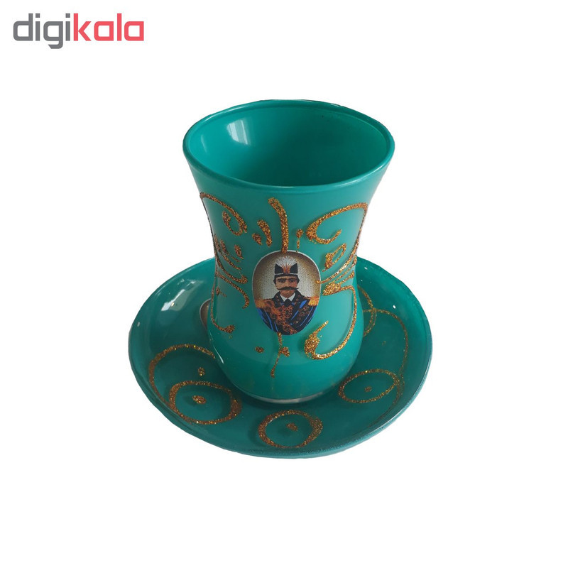 سرویس چای خوری 15 پارچه طرح شاه عباسی کد 1311
