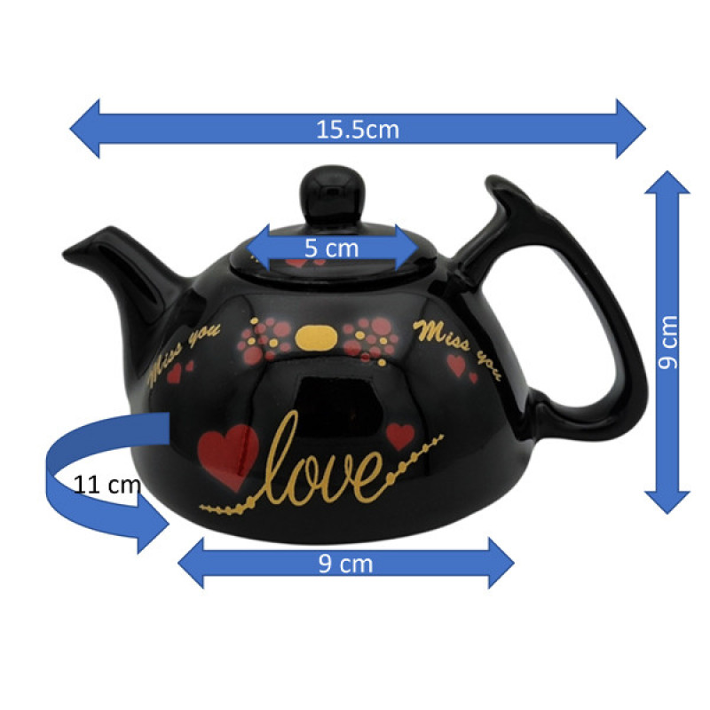 قوری مدل لاله کد 11171xlove گنجایش 350 میلی لیتر