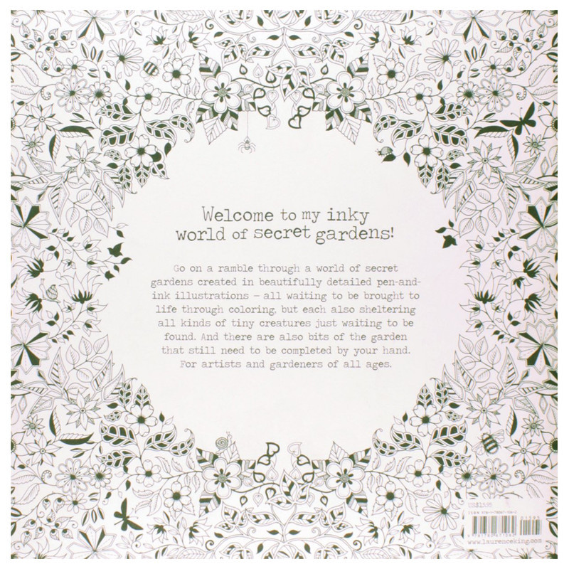 دفتر رنگ آمیزی مدل Secret Garden
