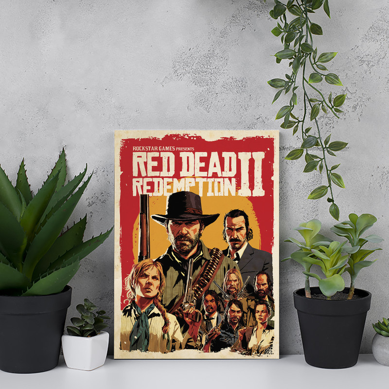 تابلو شاسی مدل رد دد ریدمپشن Red Dead Redemption کد GA1002