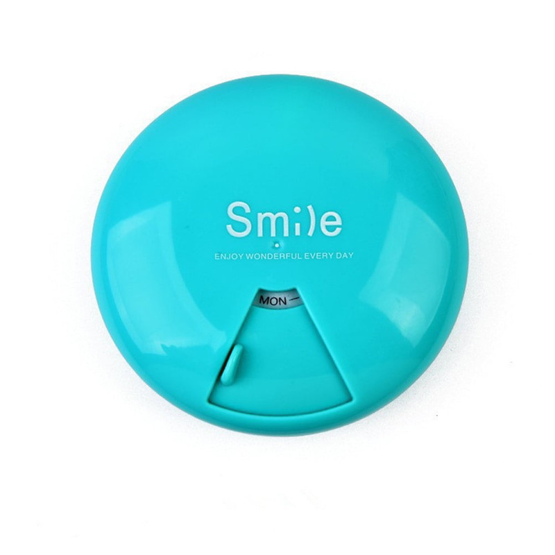 محفظه نگهداری قرص مدل  هفتگی سفری طرح Smile کد 50