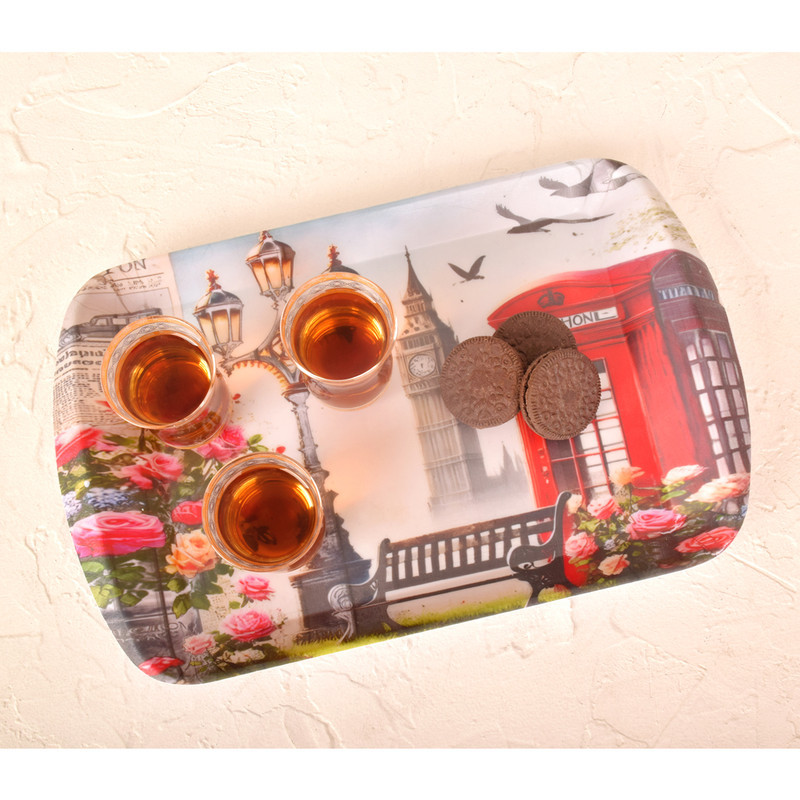 سینی دسته دار مهروز مدل A-1002 سایز 20×30 سانتی متر