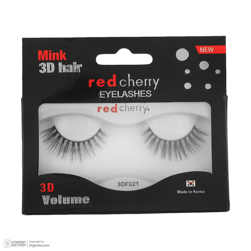 مژه مصنوعی سه‌بعدی رد چری مدل Mink 3D F021