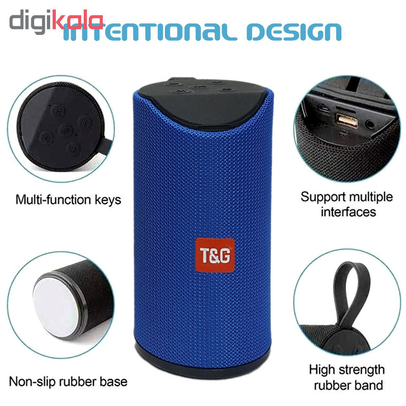 اسپیکر بلوتوثی قابل حمل تی اند جی مدل TG-113