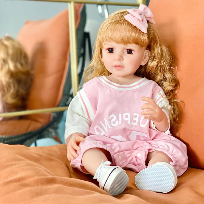 عروسک سیلیکونی مدل Reborn-Baby ارتفاع 50 سانتی متر