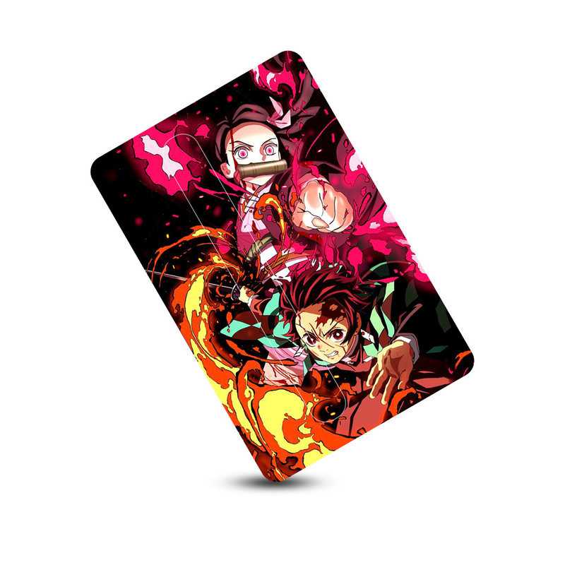 استیکر کارت پیکسل میکسل مدل انیمه kimetsu no yaiba شیطان کش تانجیرو و نزوکو