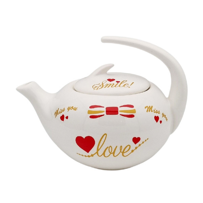 قوری مدل ارکیده کد 11212xlove گنجایش 350 میلی لیتر