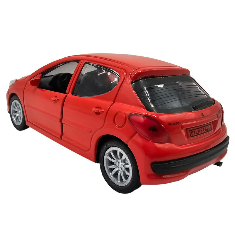 ماکت ماشین ناب سل مدل پژو 207 فلزی عقب کش  کد Peugeot 207 metal pull back naab006 scale 1:48