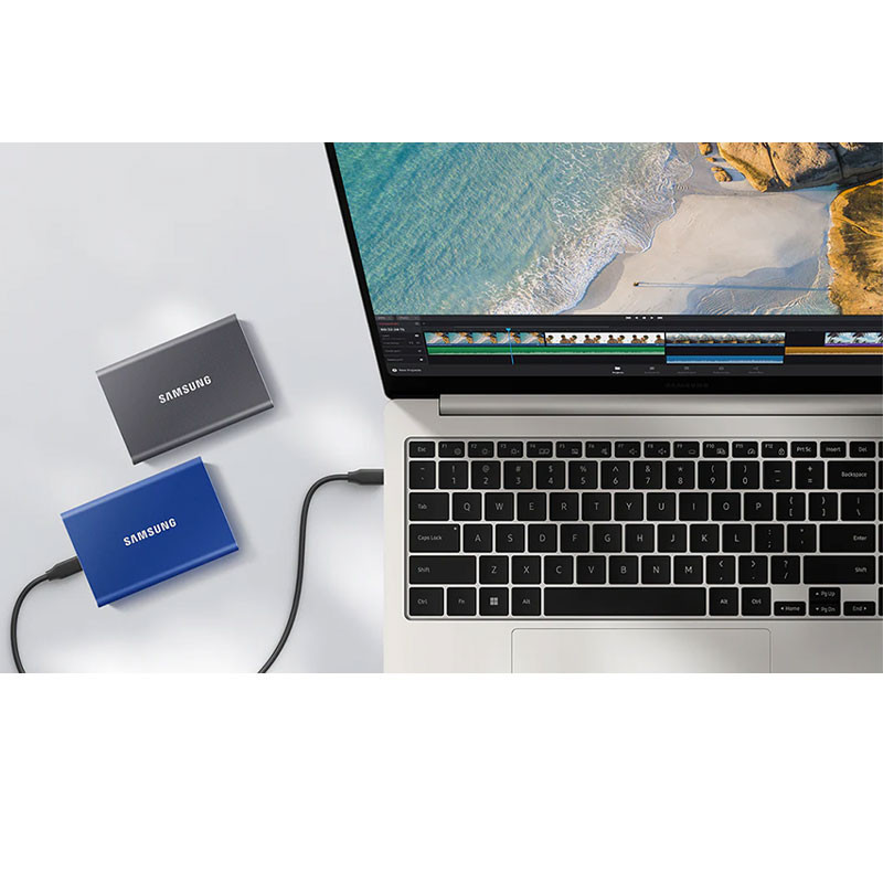 اس اس دی اکسترنال سامسونگ مدل T7 ظرفیت 1 ترابایت رابط USB 3.2 Gen2