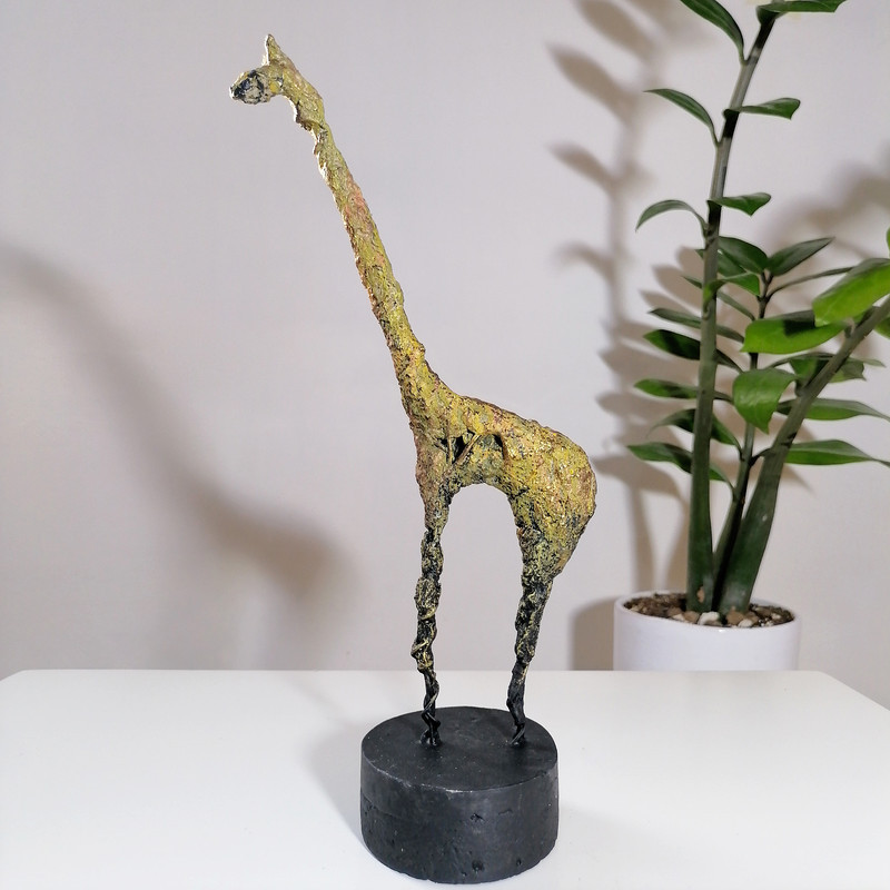 مجسمه مدل زرافه مومیایی مجموعه دو عددی