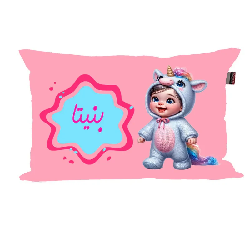 بالش نوزاد ناریکو مدل دخترانه طرح اسم بنیتا کد 06109