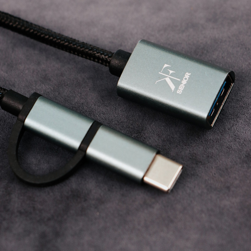 مبدل MICRO USBUSB-C به USB 3.0 کی اف سنیور مدل A330