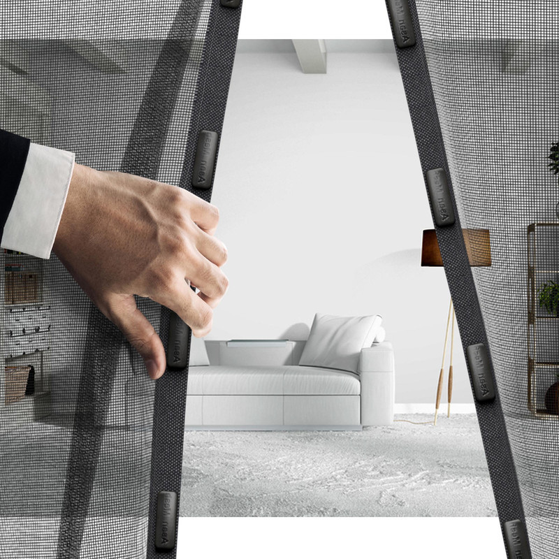 پرده توری مگنتیک آسان مش مدل asan47 سایز 90x230 سانتی متر