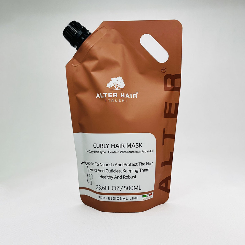 ماسک مو آلترهیر مدل CURLY مناسب برای موهای فر و مجعد، وزدار حجم 500 میلی لیتر