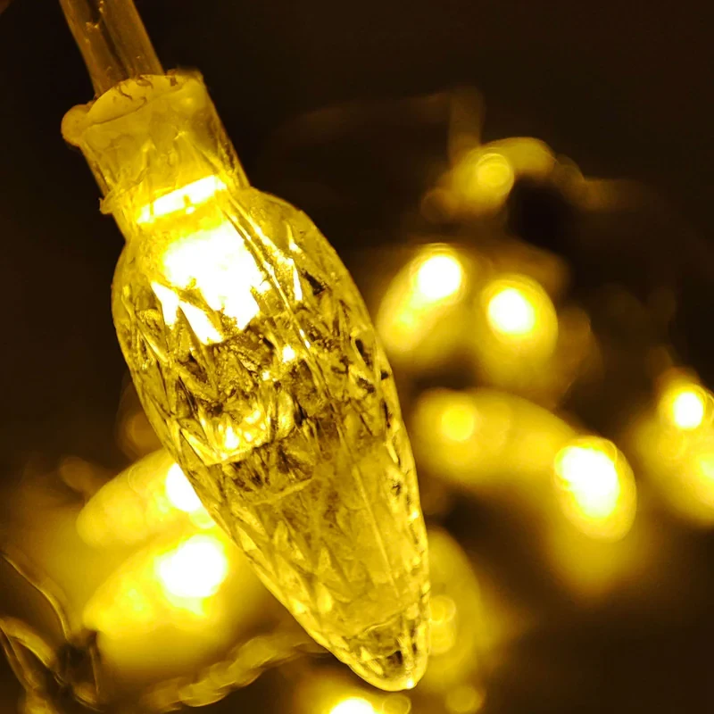 ریسه ال ای دی طرح کاج طول 4 متر بسته 3 عددی