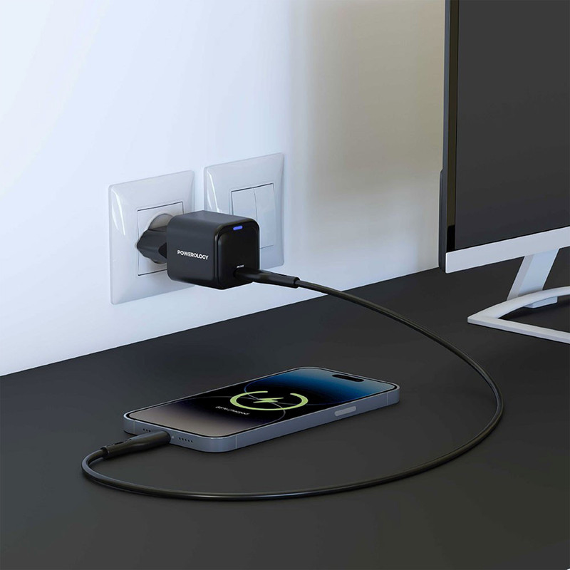 شارژر دیواری 20 وات پاورولوجی مدل Ultra-Compact Gan