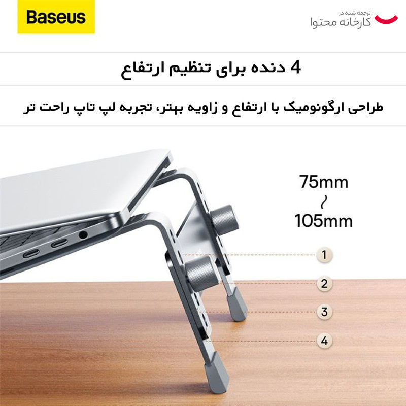 پایه نگهدارنده لپ تاپ بیسوس مدل BS-HN005