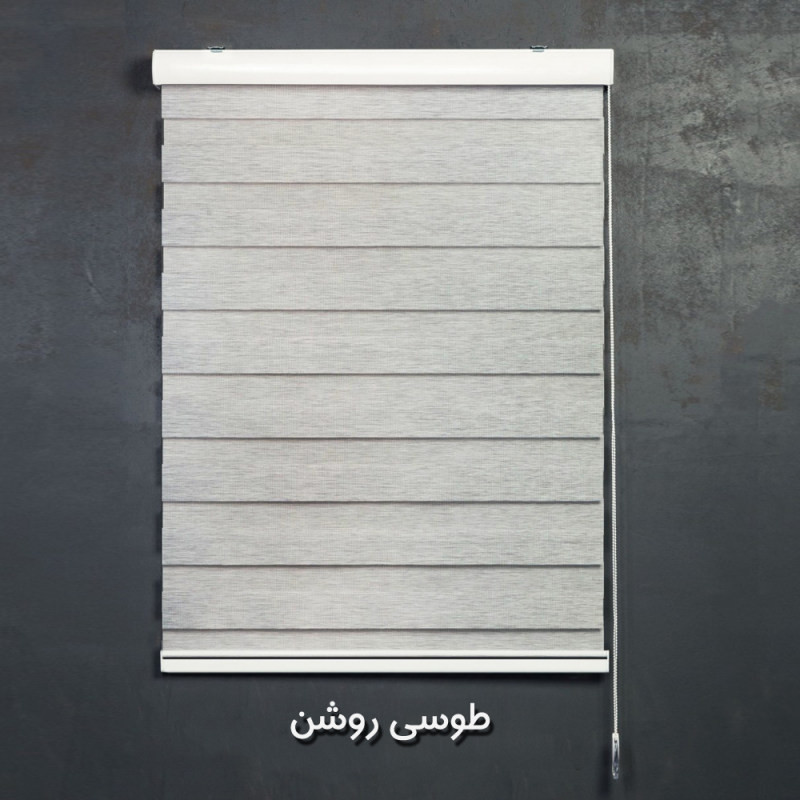 پرده زبرا طرح چوب کد SND-A-180 سایز 180x180 سانتی متر