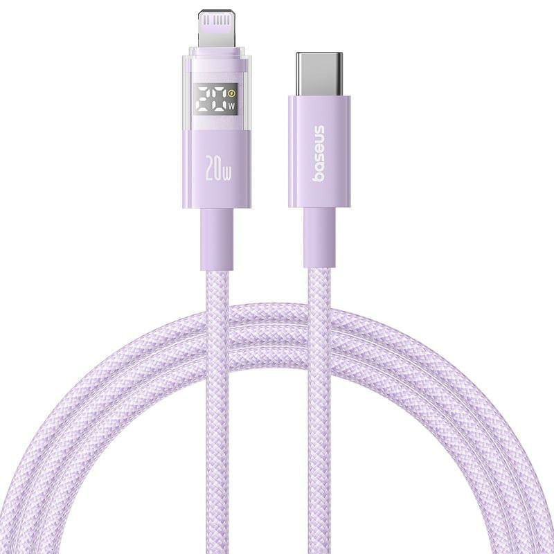 کابل تبدیل USB-C به لایتنیگ بیسوس مدل Display 2 Fast Charging طول 2 متر