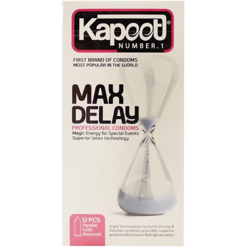 کاندوم خاردار کاپوت مدل BIG DOT بسته 10 عددی به همراه کاندوم تاخیری کاپوت مدل MAX DELAY بسته 12 عددی