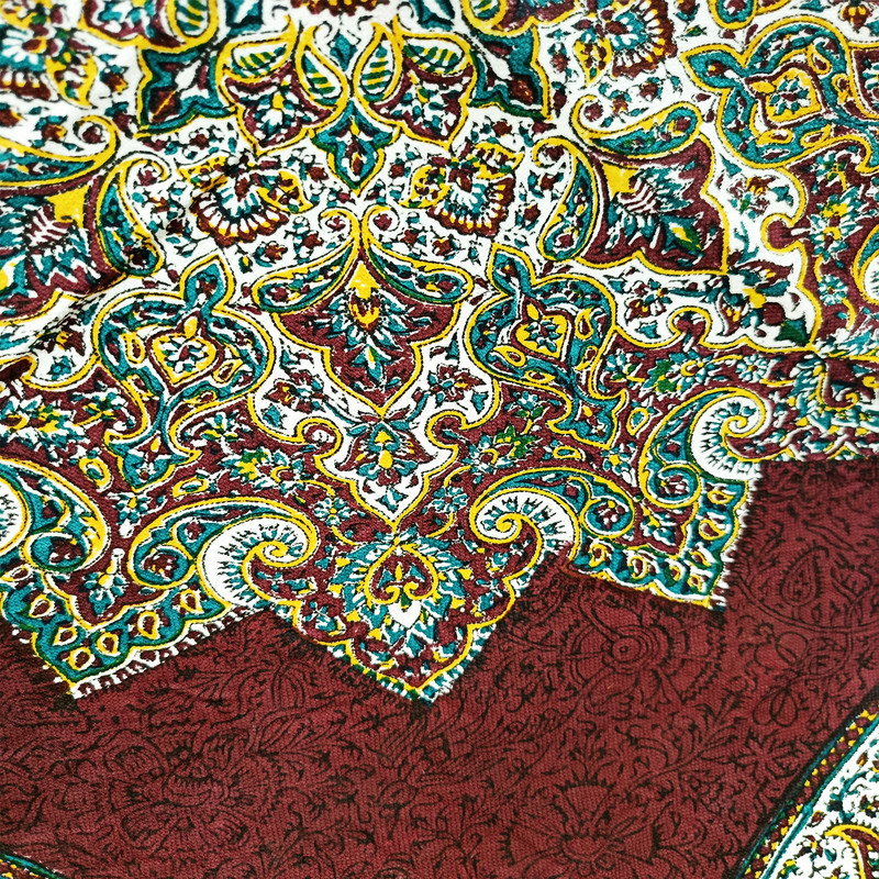 رومیزی قلمکار مدل ترنج سلطانی