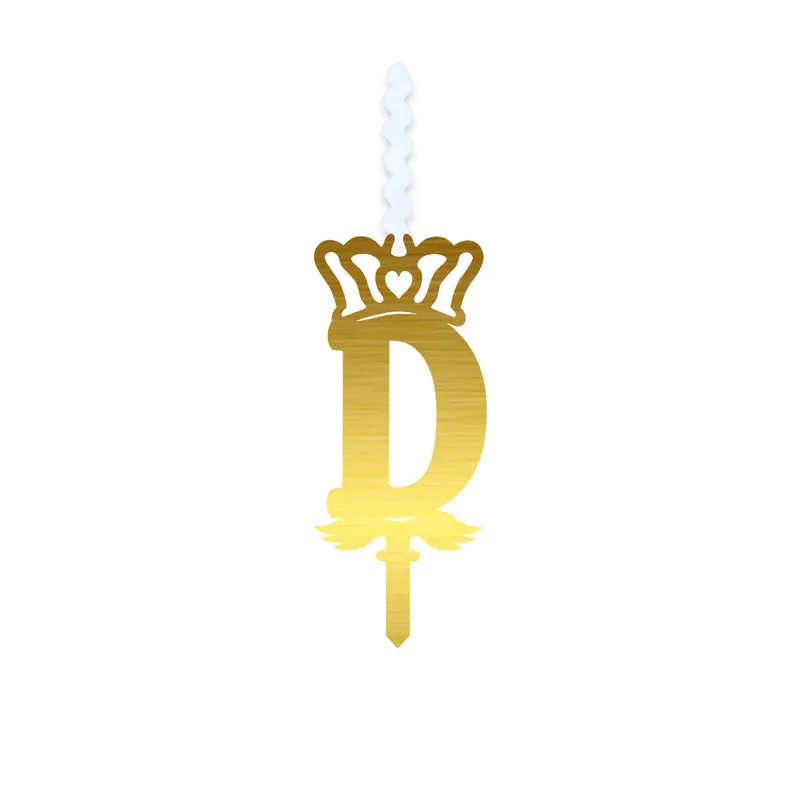 شمع تولد مدل حرف D کد 111014