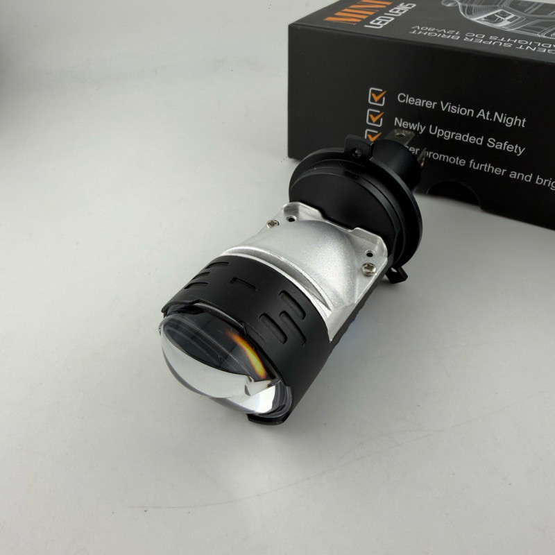 هدلایت موتور سیکلت مدل H4 Mini LED Lens