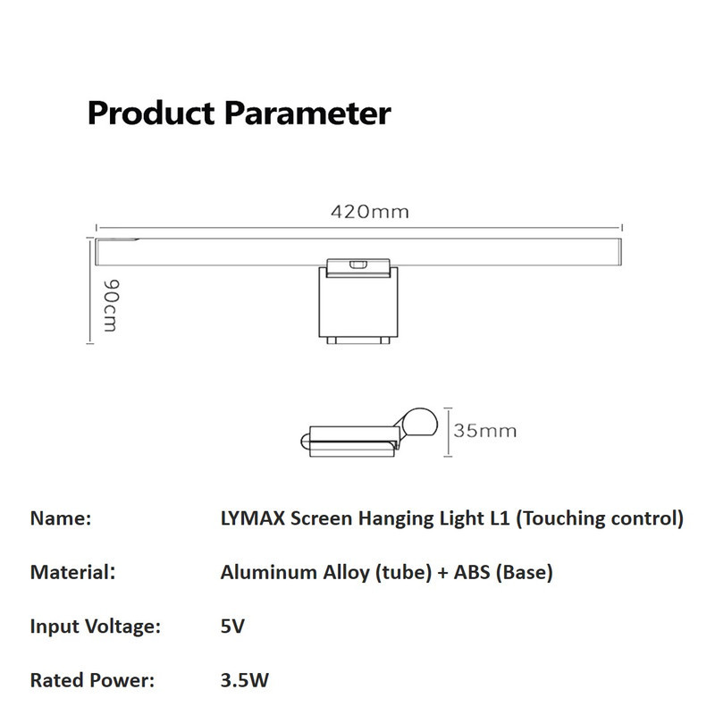 چراغ LED بالای مانیتور لیمکس مدل L1