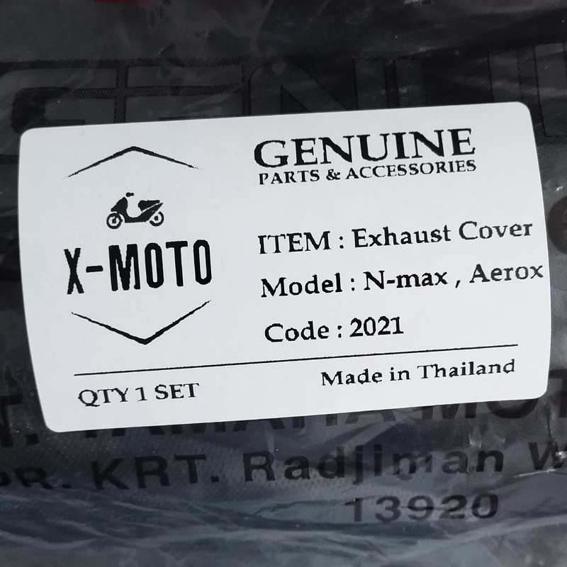 کاور اگزوز موتور سیکلت ایکس موتو مدل X-Moto Yamaha  مناسب برای Aerox Nmax NVX