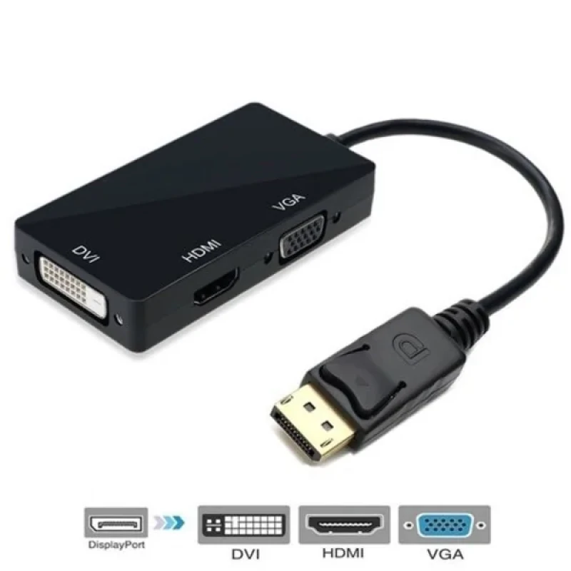 مبدل Display Port به HDMIVGADVI مدل MN
