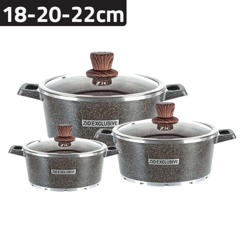 سرویس قابلمه شش پارچه زیو مدل Z-8400-22