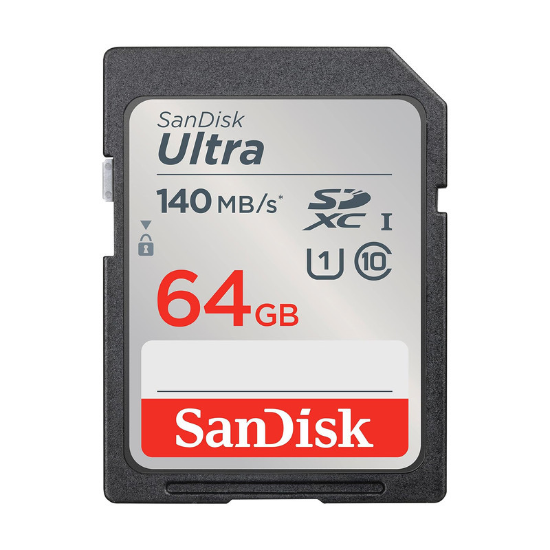 کارت حافظه SDXC سن دیسک مدل Ultra کلاس 10 استاندارد UHS-I U1 سرعت 140MBps ظرفیت 64 گیگابایت