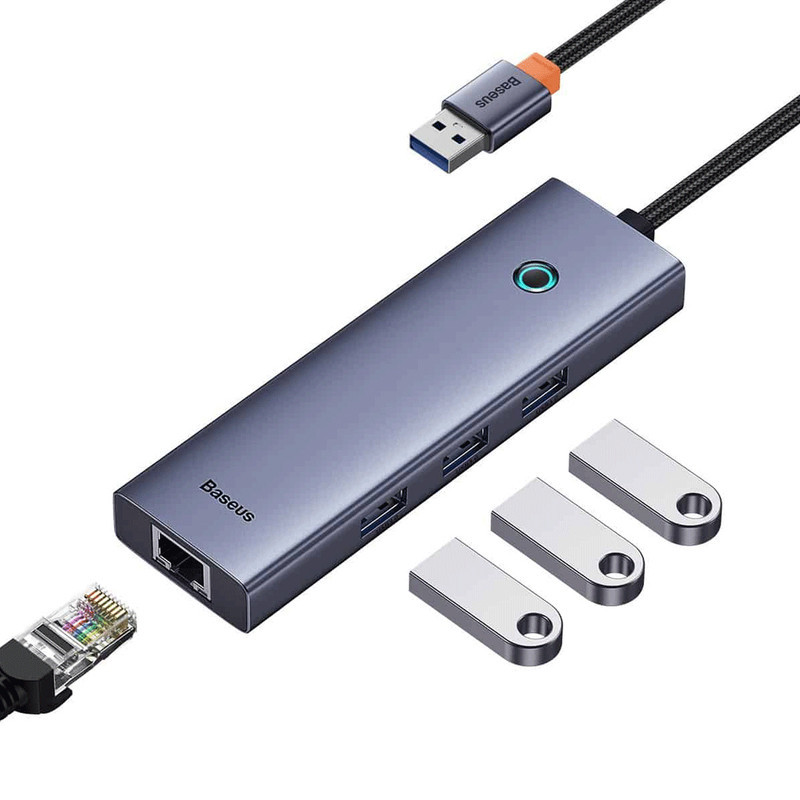 هاب 4 پورت USB 3.0 بیسوس مدل UltraJoy Series 4 BS-OH109