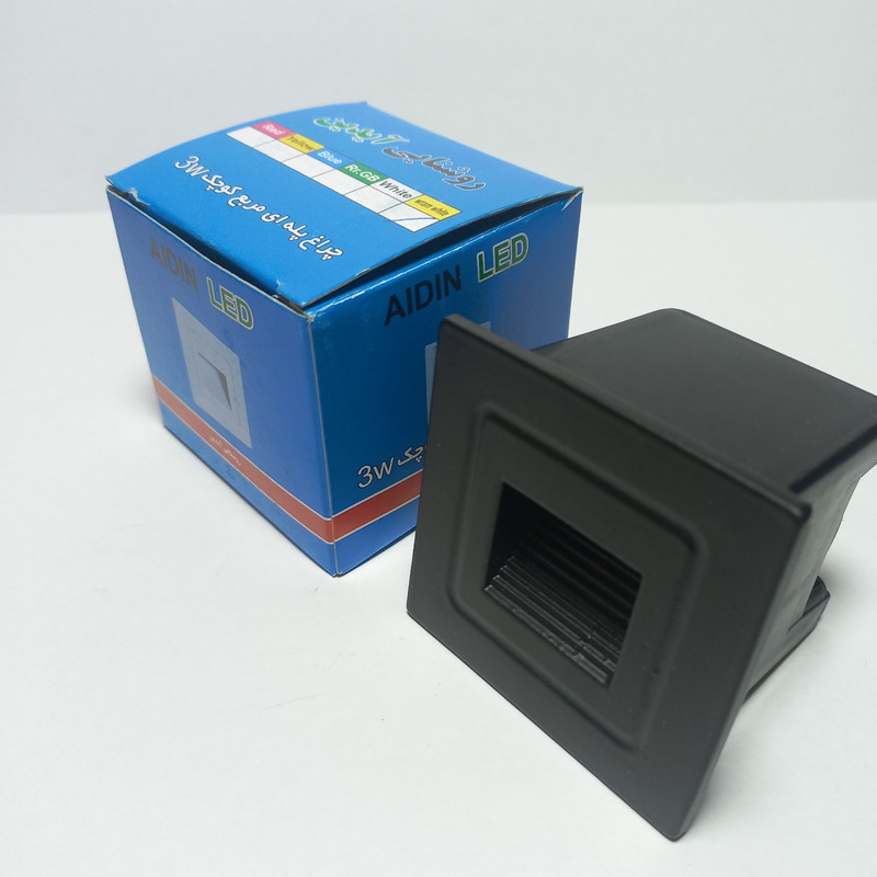 چراغ دفنی 3 وات روشنایی آیدین مدل پله ای 6 کد B112B