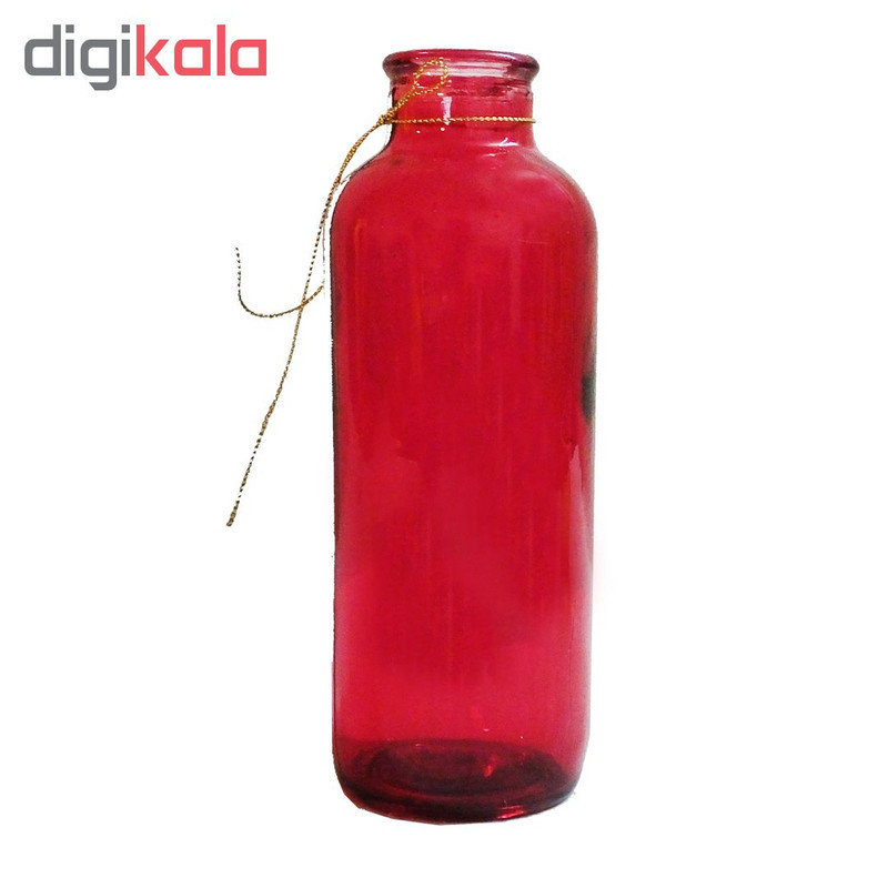 گلدان شیشه‌ای مدل 1G1-4 ارتفاع 18 سانتی‌متر عرض 6 سانتی‌متر وزن 300 گرم مناسب برای تزئین و نگهداری گل و گیاه