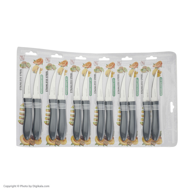 کارد میوه خوری جین جی لی کد 8674 مجموعه 12 عددی