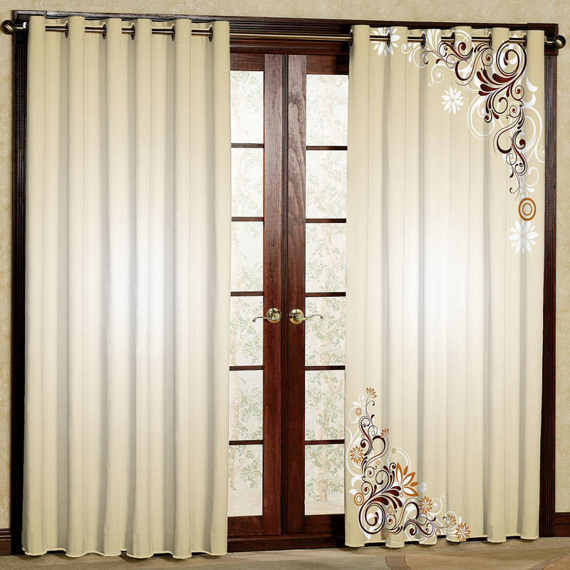 پرده مدل چاپی مخمل پانچی کد 1269 سایز 200x140 سانتی متر