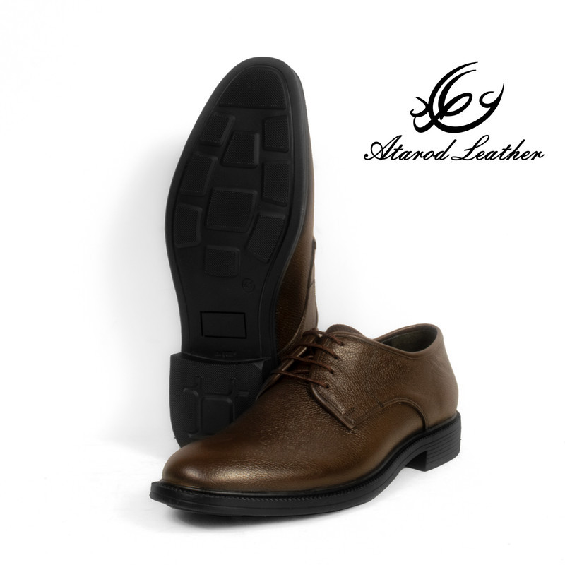 کفش مردانه چرم عطارد مدل چرم طبیعی کد SH135