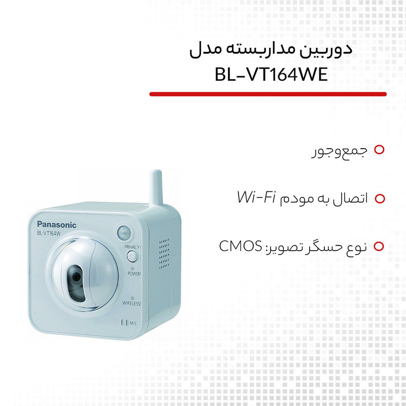 دوربین مداربسته تحت شبکه پاناسونیک مدل BL-VT164WE