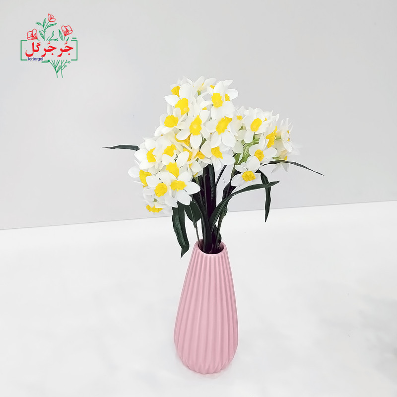 گل مصنوعی جُرجُرگل مدل بوته نرگس