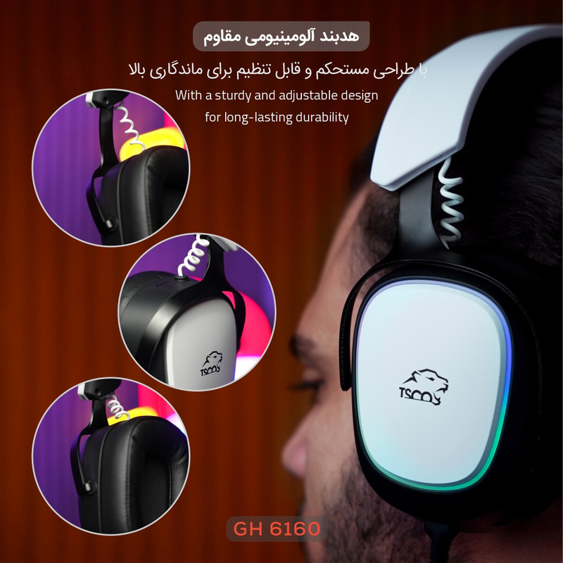 هدست گیمینگ تسکو مدل GH 6160 Luxor
