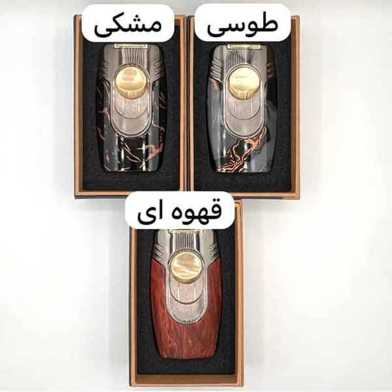 فندک گازی آنست مدل 4 شعله طرح رومیزی