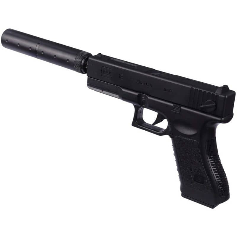 تفنگ بازی ناب سل مدل کلت لیزردار metal p-180