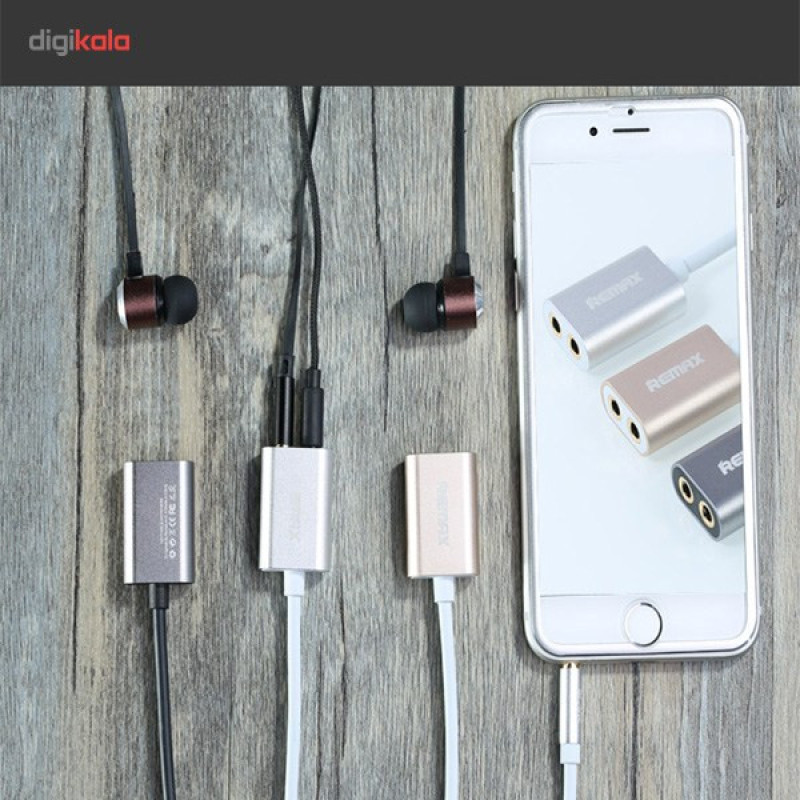 کابل AUX ریمکس مدل RL-S20 3.5 Audio Sharing طول 0.25 متر